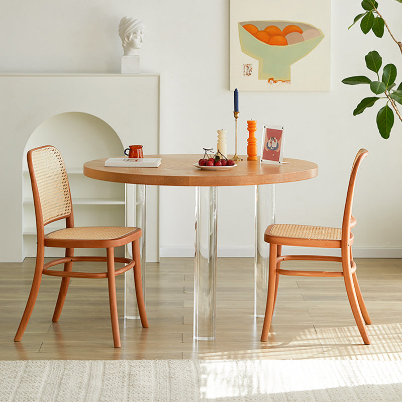 Modern Style Round Furniture Kitchen Dining Table with 3 Legs