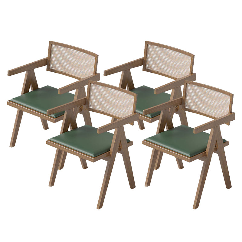 Contemporary Kitchen Dining Arm Chairs Open Back Dining Chairs