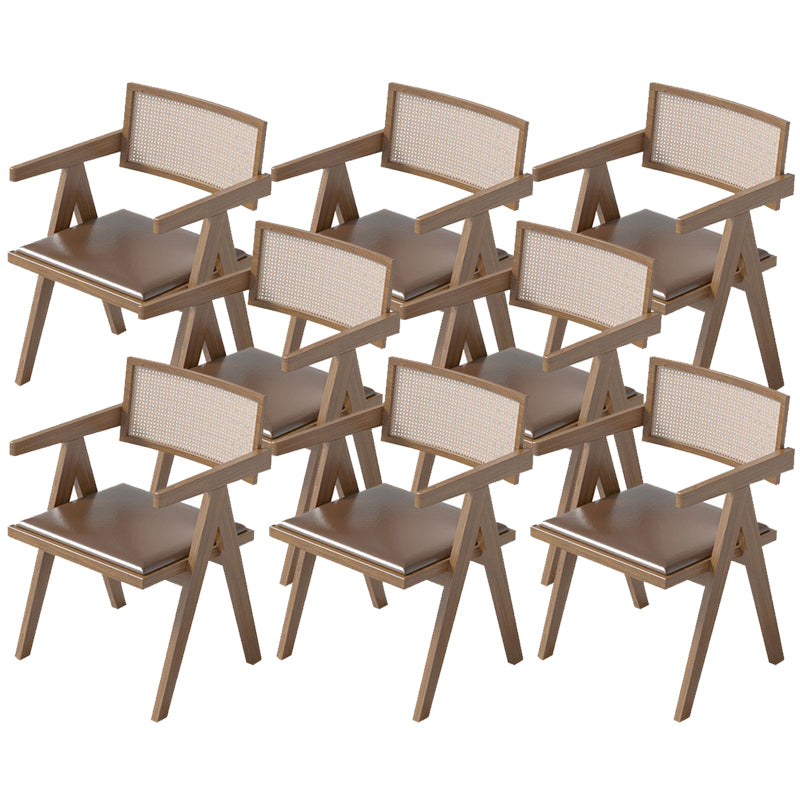 Contemporary Kitchen Dining Arm Chairs Open Back Dining Chairs