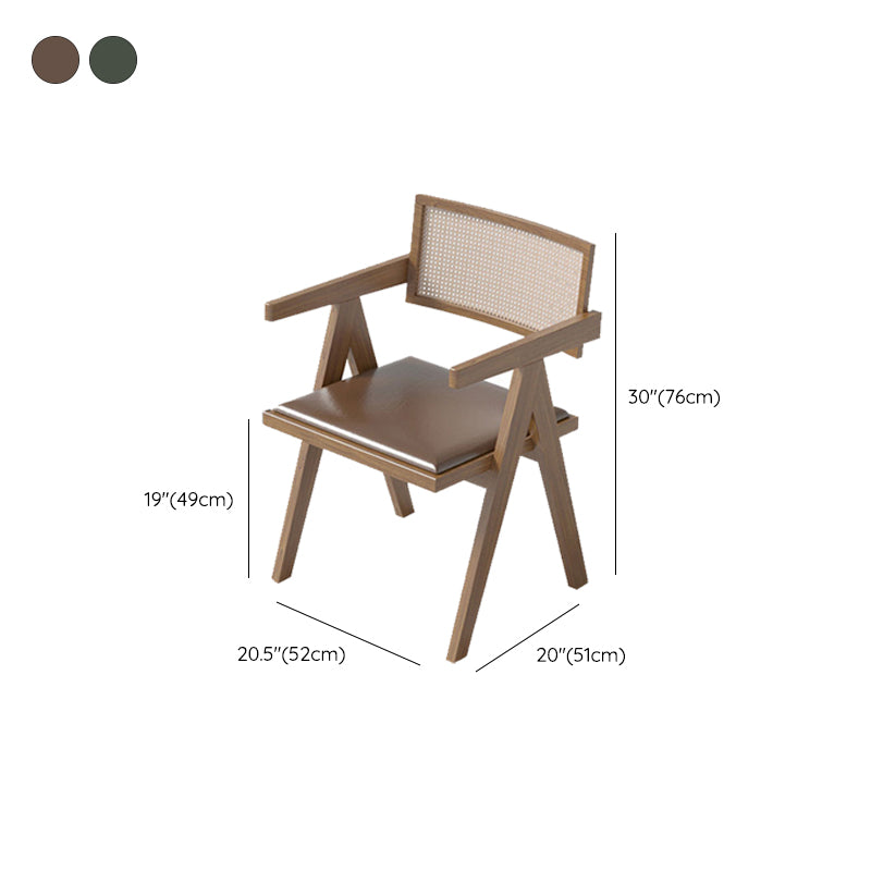 Contemporary Kitchen Dining Arm Chairs Open Back Dining Chairs