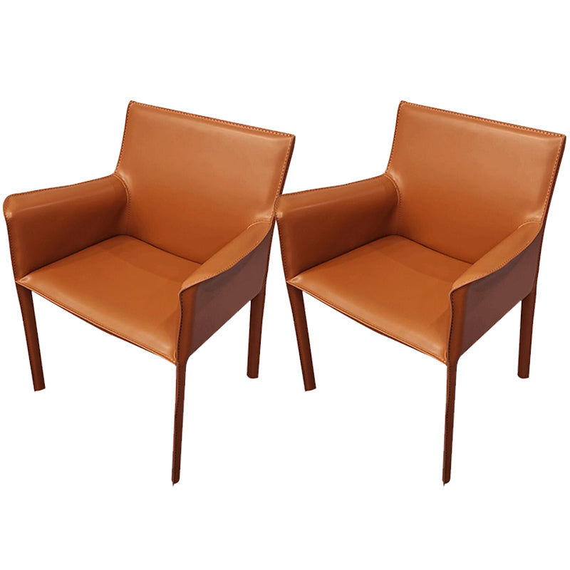 Faux Leather Kitchen Arm Chairs Contemporary Upholstered Dining Chairs