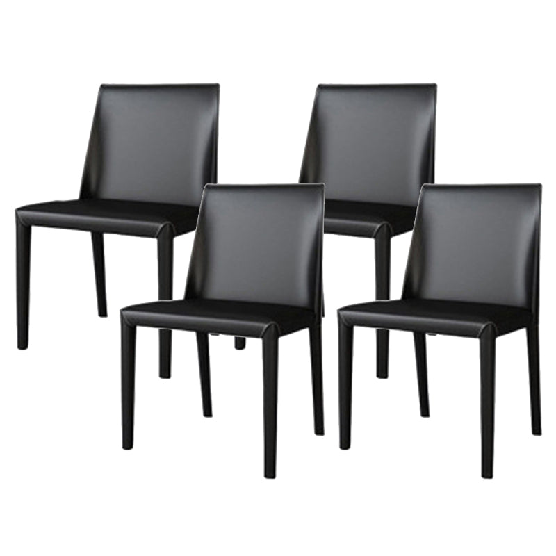 Faux Leather Kitchen Dining Chair Contemporary Kitchen Dining Armless Chair