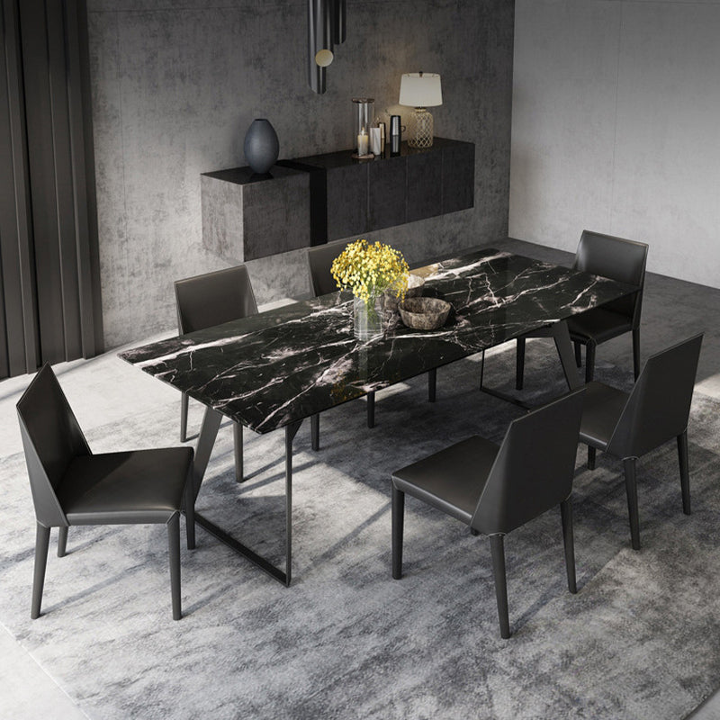 Faux Leather Kitchen Dining Chair Contemporary Kitchen Dining Armless Chair