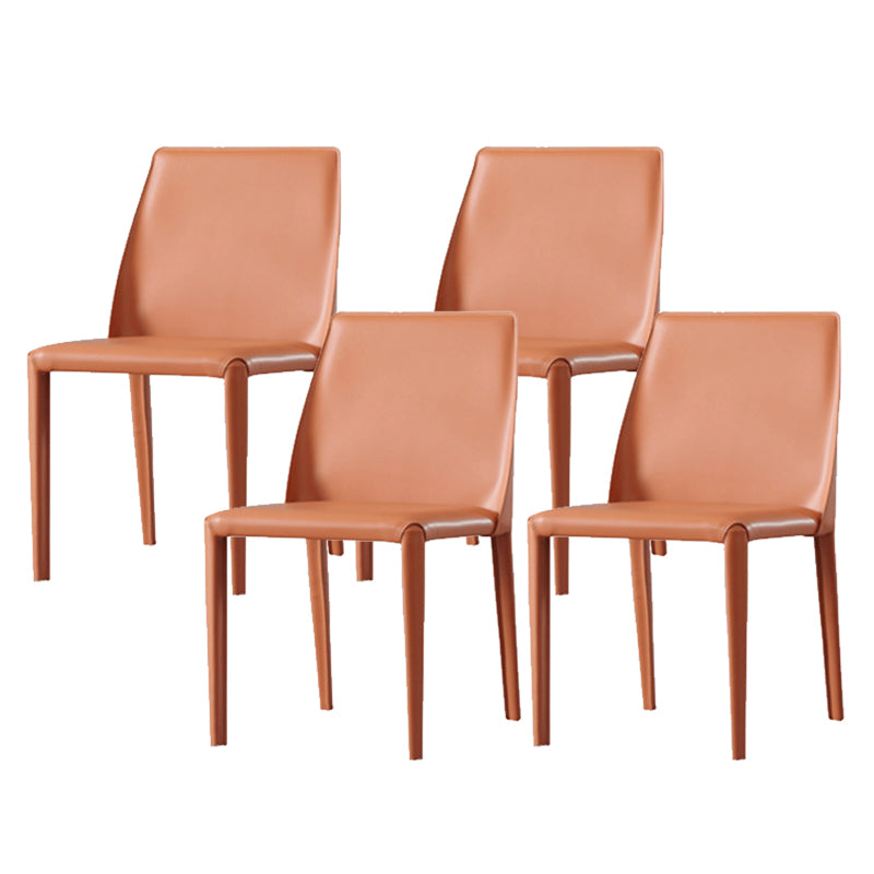 Faux Leather Kitchen Dining Chair Contemporary Kitchen Dining Armless Chair