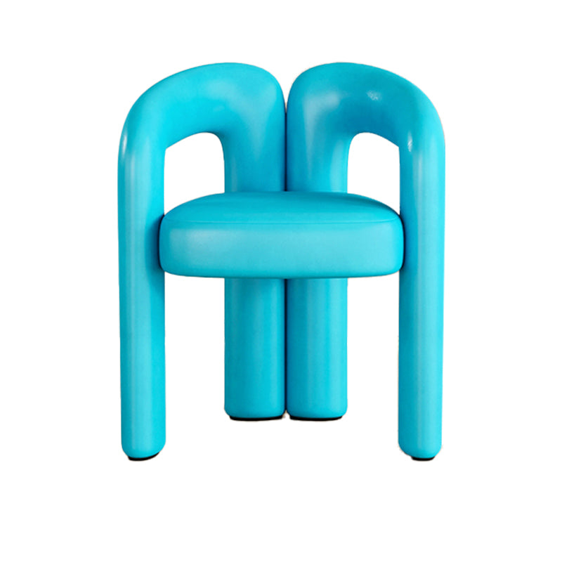 Modern Contemporary Upholstered Arm Chair Open Back Dining Chair for Dining Room