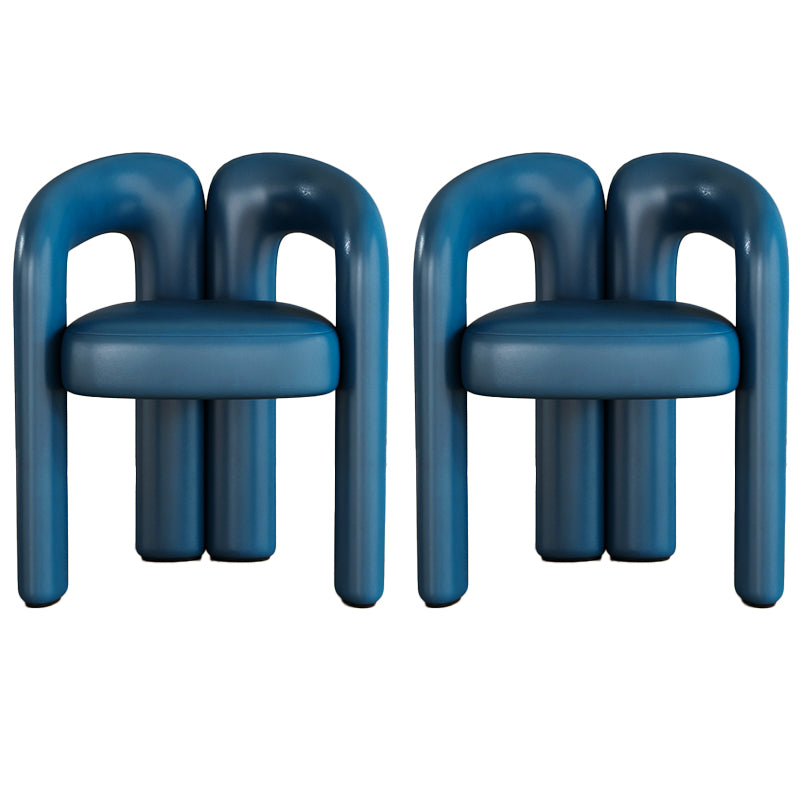 Modern Contemporary Upholstered Arm Chair Open Back Dining Chair for Dining Room