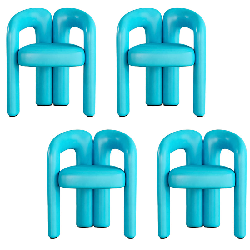 Modern Contemporary Upholstered Arm Chair Open Back Dining Chair for Dining Room