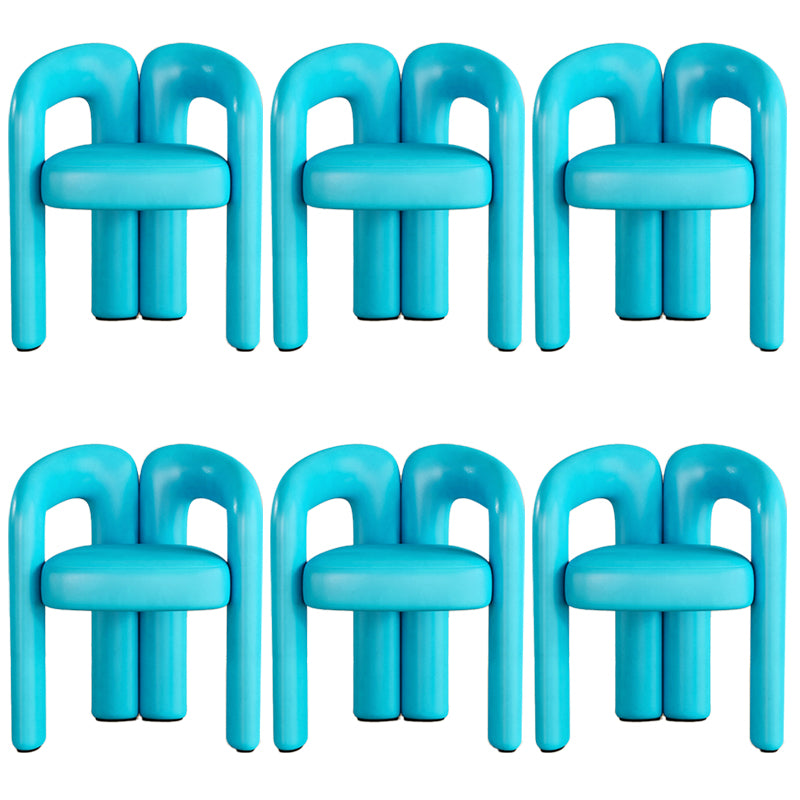 Modern Contemporary Upholstered Arm Chair Open Back Dining Chair for Dining Room