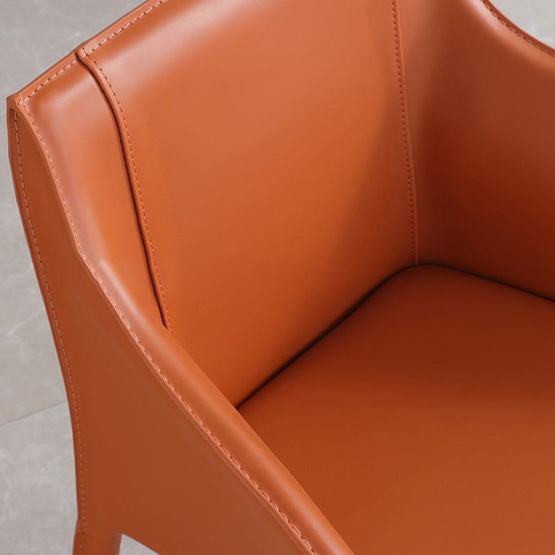 Contemporary Faux Leather Arm Chair Indoor Upholstered Chair