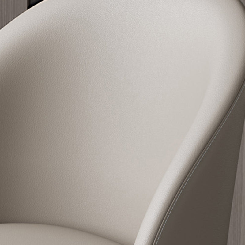 Contemporary Kitchen Dining Side Chair Upholstered Dining Chair in White