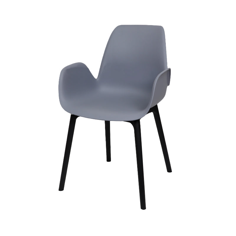 Plastic Dining Armchair Glam Style Dining Room Chair for Home
