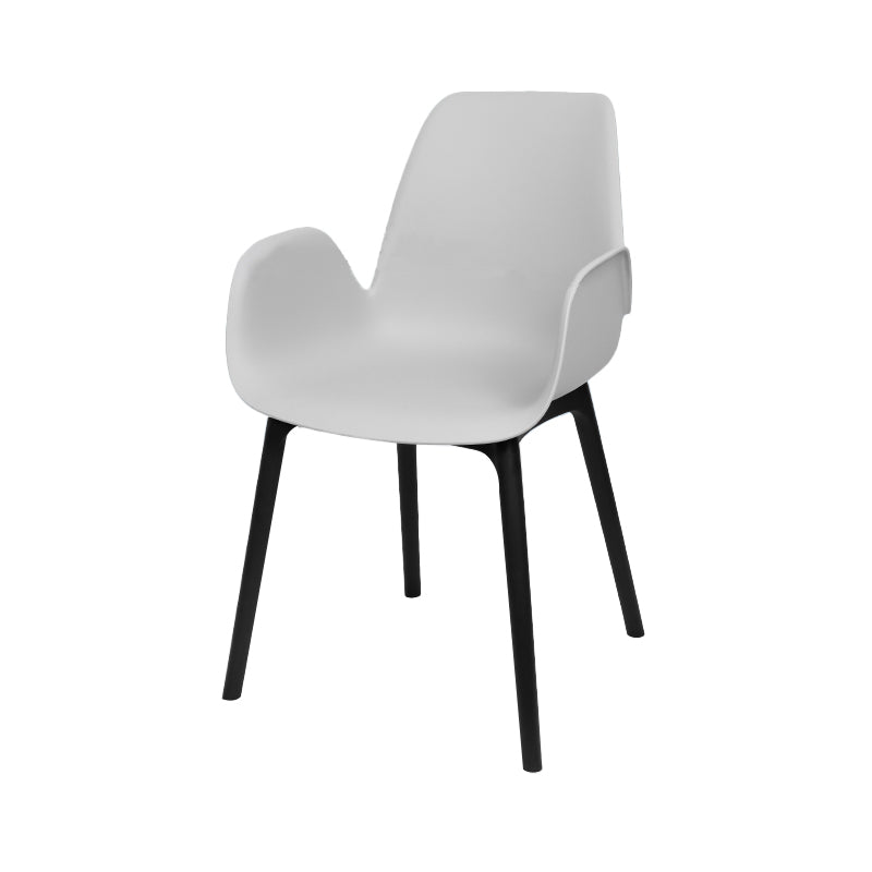 Plastic Dining Armchair Glam Style Dining Room Chair for Home