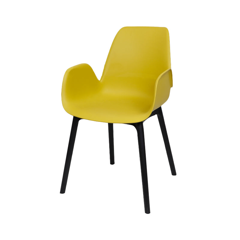 Plastic Dining Armchair Glam Style Dining Room Chair for Home