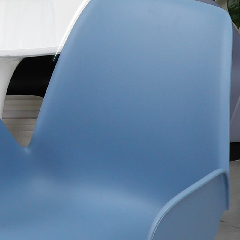 Plastic Dining Armchair Glam Style Dining Room Chair for Home