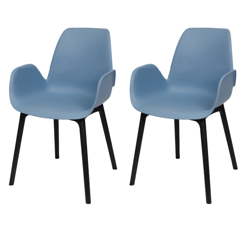 Plastic Dining Armchair Glam Style Dining Room Chair for Home