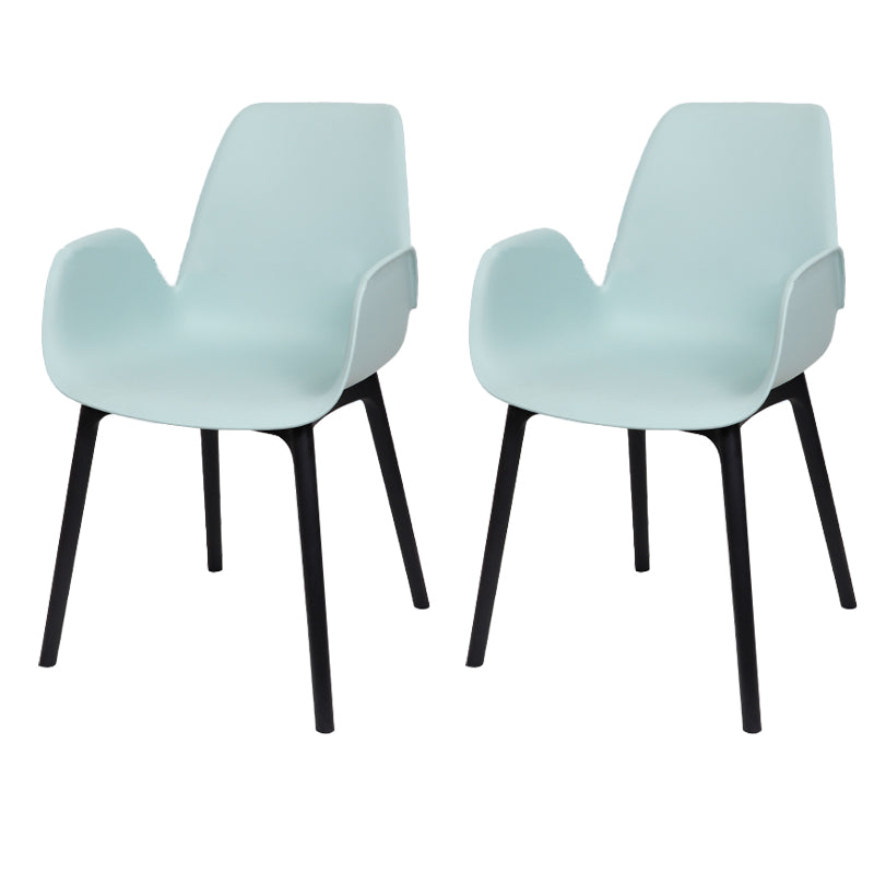 Plastic Dining Armchair Glam Style Dining Room Chair for Home