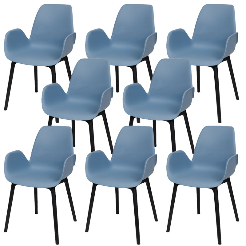 Plastic Dining Armchair Glam Style Dining Room Chair for Home