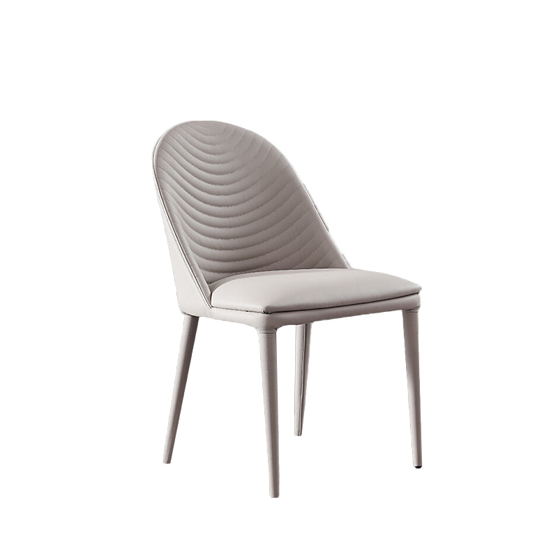 Faux Leather Dining Chair Parsons Upholstered Chair for Dining Room