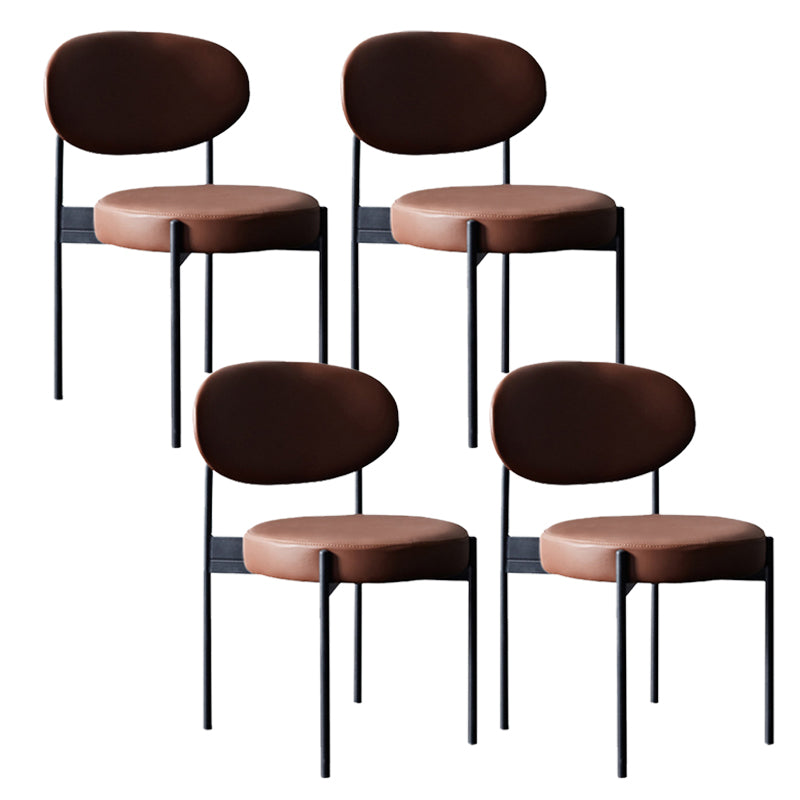 Contemporary Kitchen Dining Chair Open Back Dining Side Chair