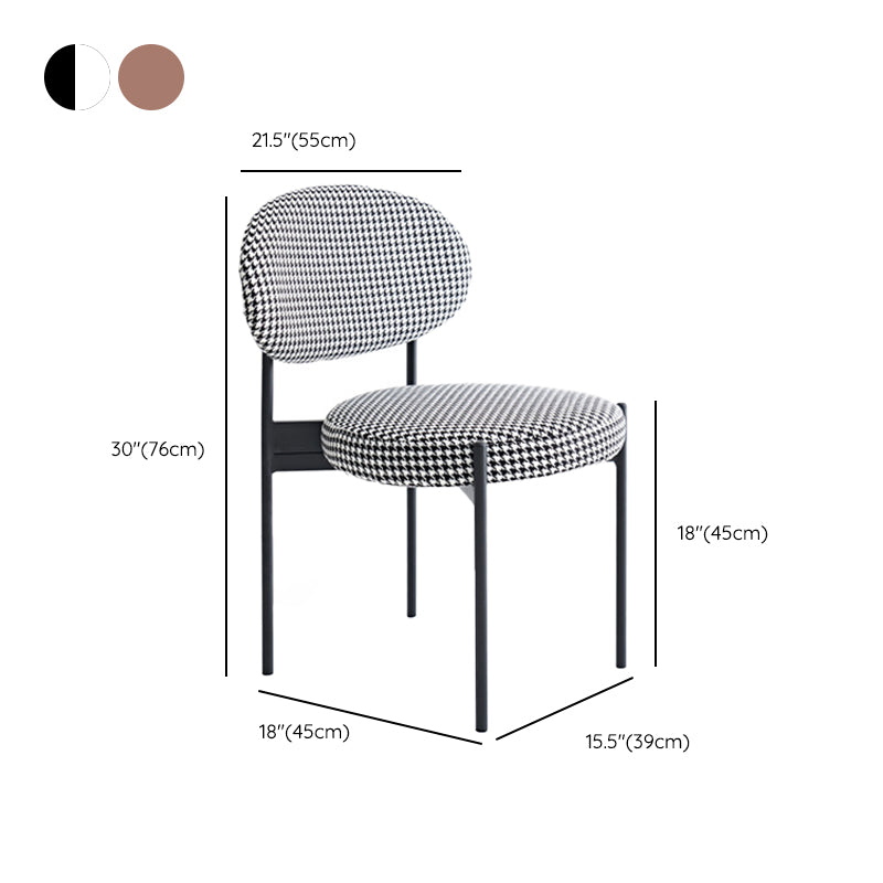 Contemporary Kitchen Dining Chair Open Back Dining Side Chair