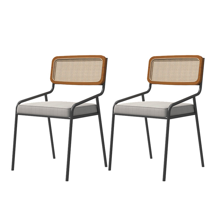 Contemporary Kitchen Dining Arm Chair Open Back Dining Side Chair