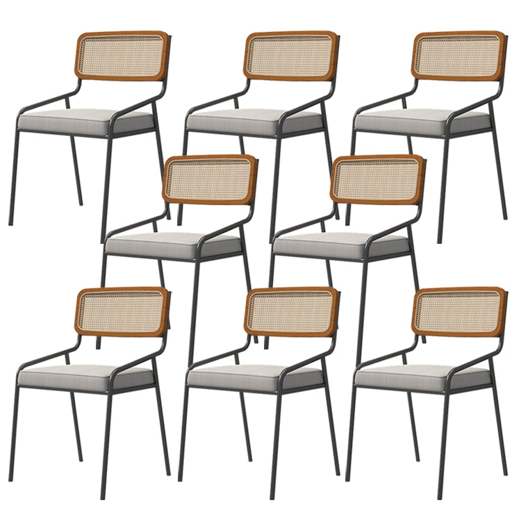 Contemporary Kitchen Dining Arm Chair Open Back Dining Side Chair