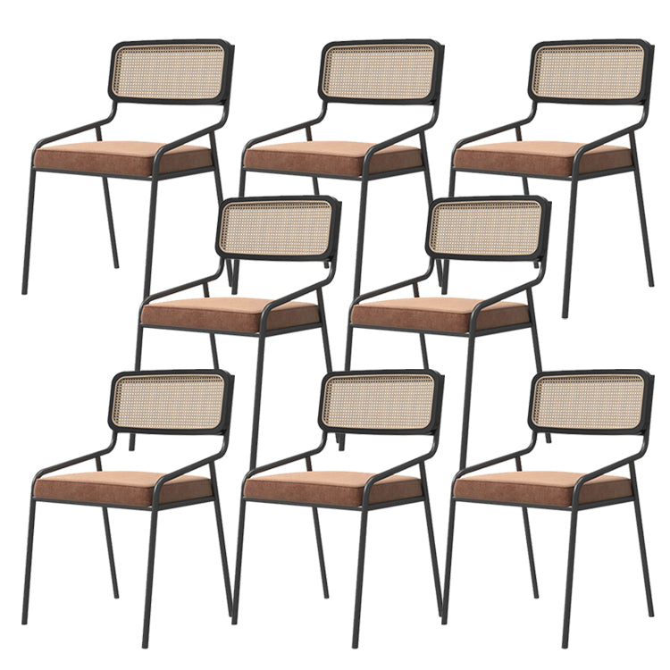 Contemporary Kitchen Dining Arm Chair Open Back Dining Side Chair