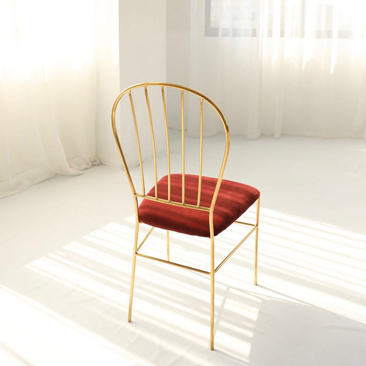 Kitchen Dining Chairs Upholstered Dining Chairs with Metal Legs