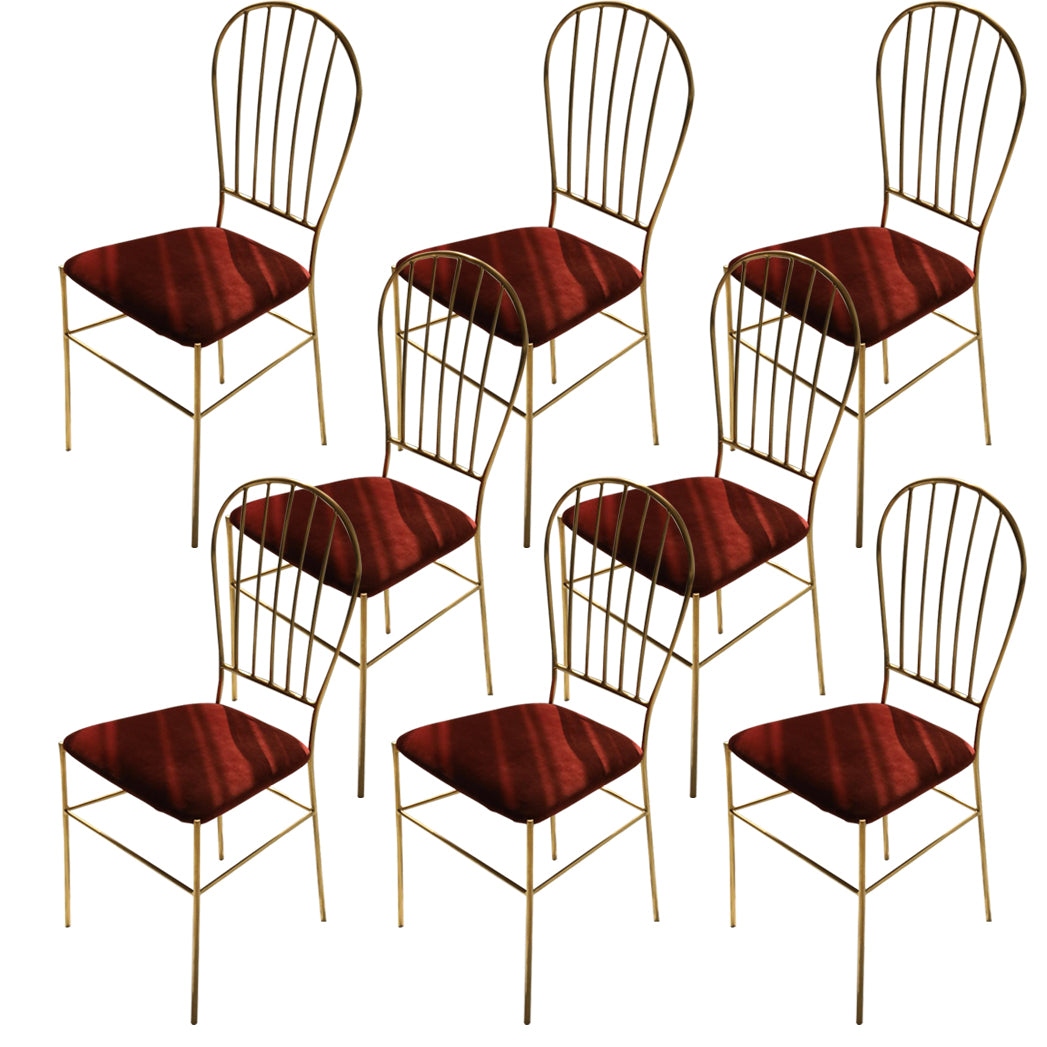 Kitchen Dining Chairs Upholstered Dining Chairs with Metal Legs