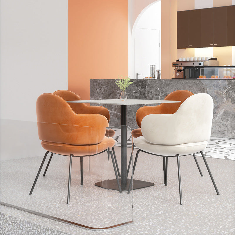 Contemporary Kitchen Dining Arm Chair Upholstered Chair for Kitchen