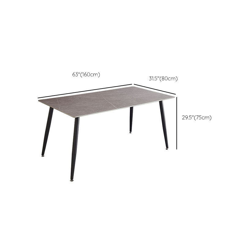 Modern 1/2/4/5/7 Pieces Dining Set Rectangle Stone Dining Table for Kitchen