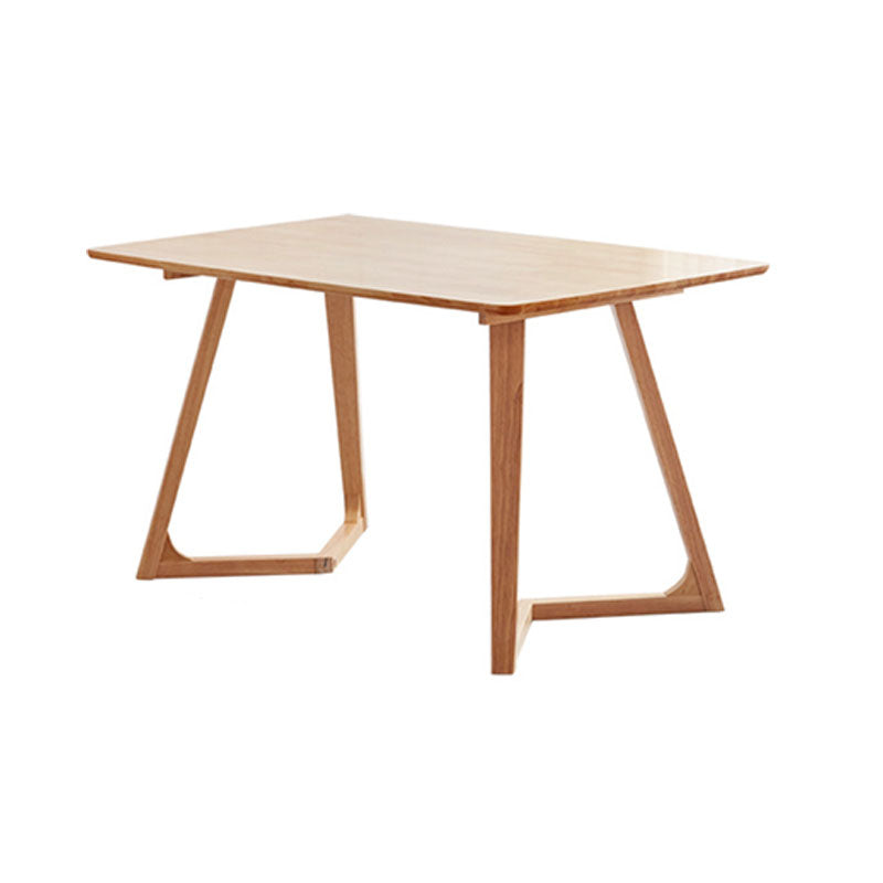 Modern 1/2/5 Pieces Dining Set Rectangle Rubber Wood Dining Table for Dining Room