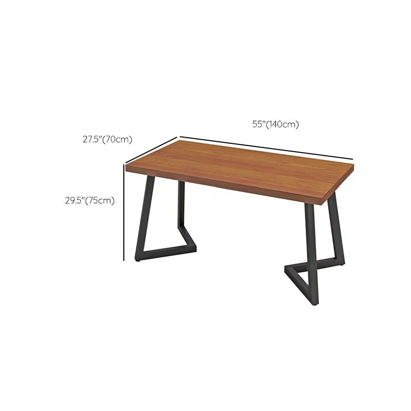 Industrial Pine Wood Dining Table Set 1/2/5/7 Pieces Brown Dinette Set for Home