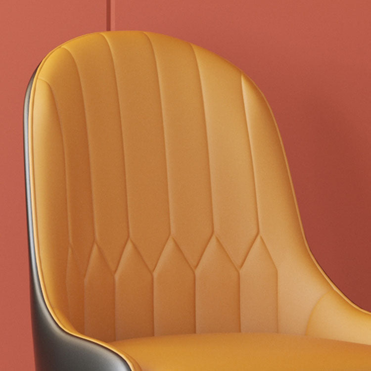 Glam Dining Set for Home 1/3/4/5 Pieces Round Dinette Set with Leather Chairs