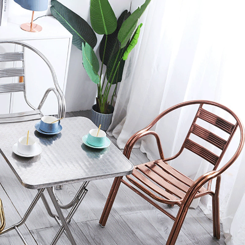 Basic Four Leg Lounge Chair Arms Included Chair with Cushion