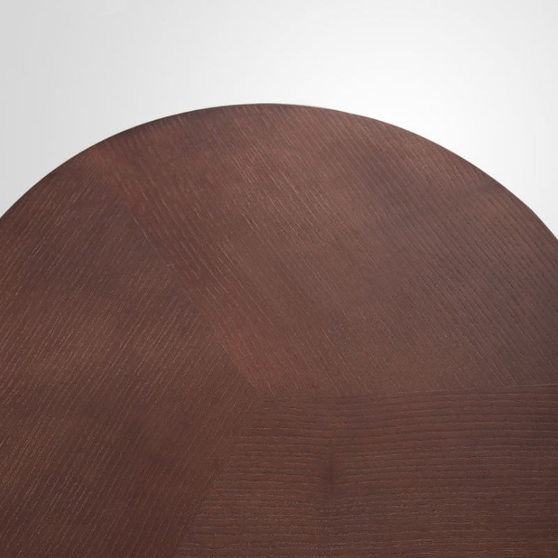 Modernistic Living Room Round 1-Drawer 3 Legs Solid Wood End Table