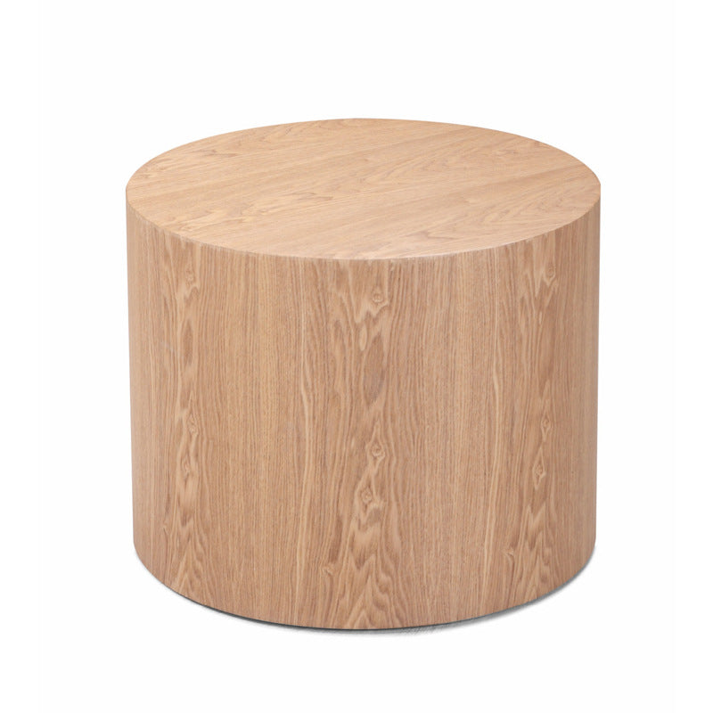 Contemporary Solid Wood Living Room Round/Square Pedestal End Table
