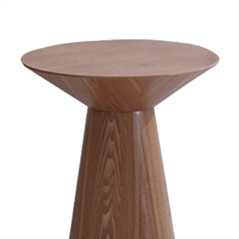 Contemporary Solid Wood Living Room Round/Square Pedestal End Table