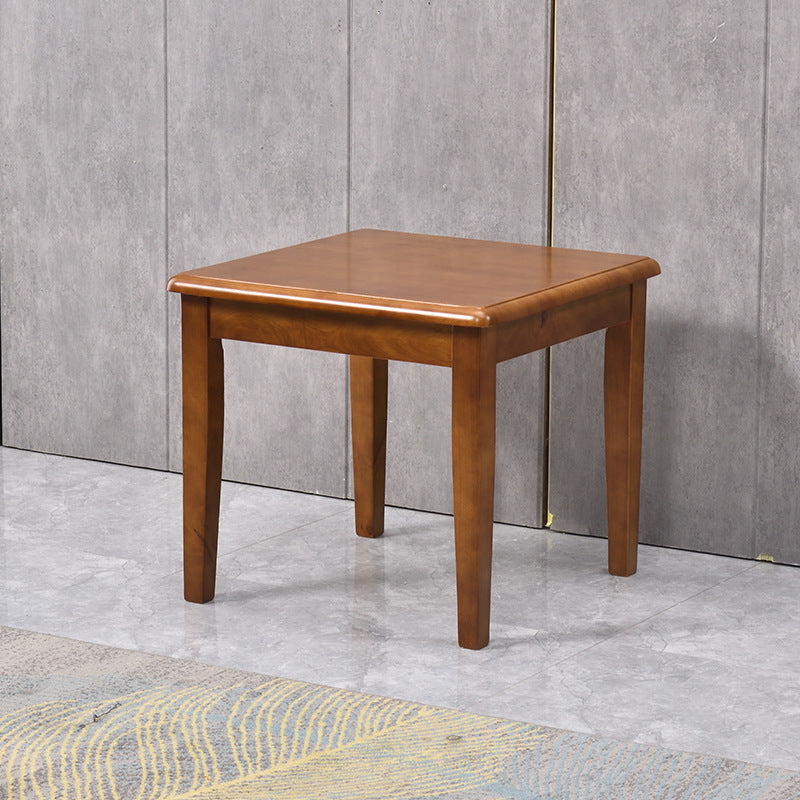 Traditional Table Solid Wood 4 Legs Living Room Side End Table