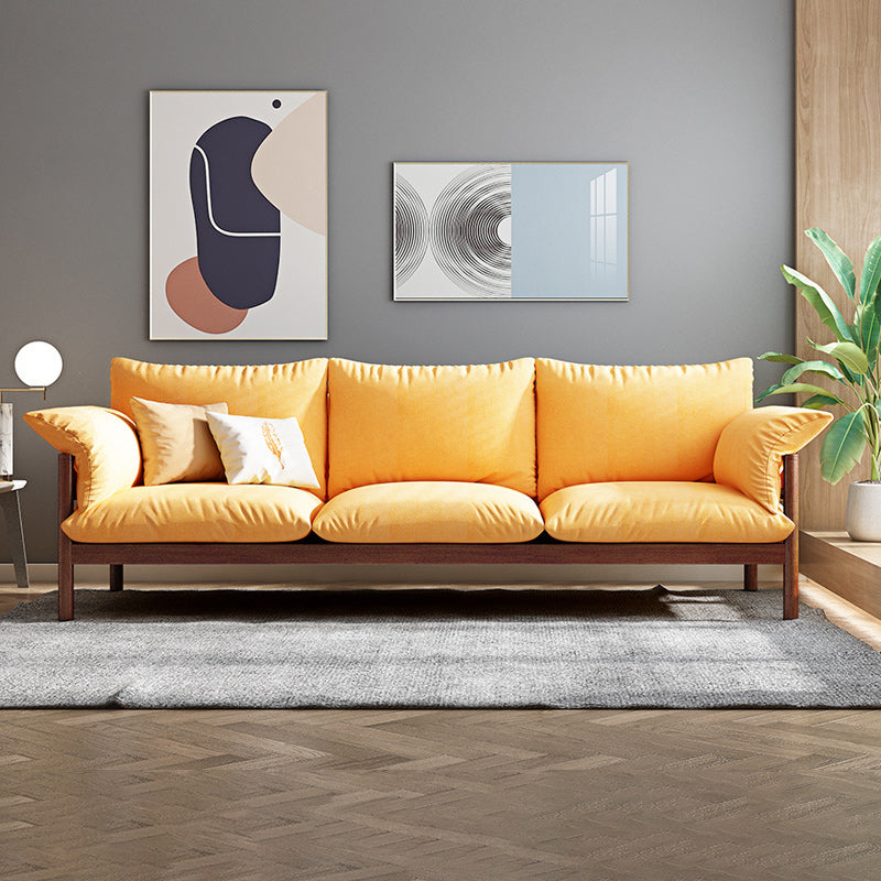 3-Seater 32.67" H Solid Wood Frame Pillow Top Arm Sofa for Living Room