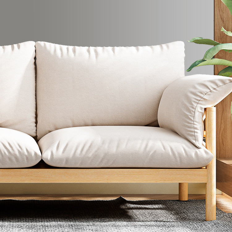 3-Seater 32.67" H Solid Wood Frame Pillow Top Arm Sofa for Living Room