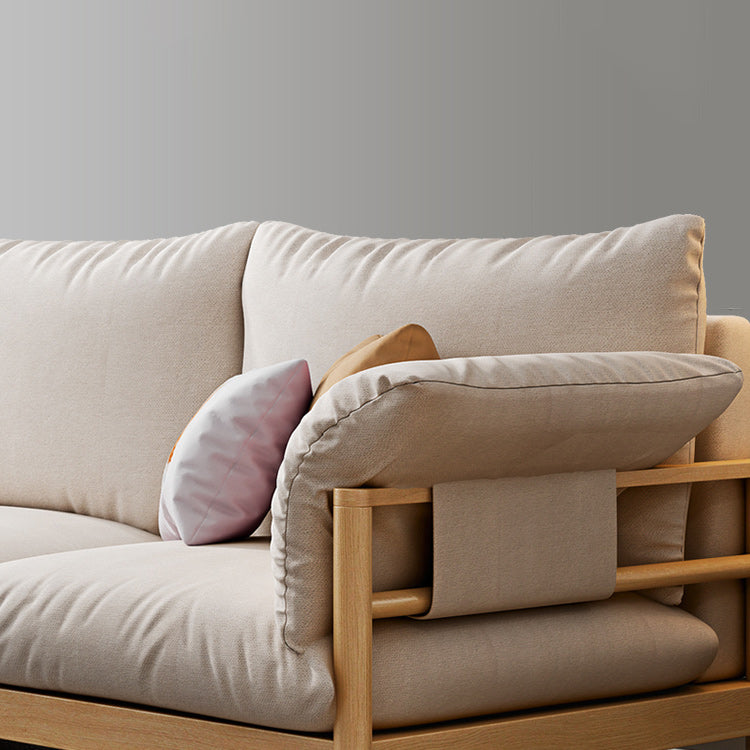 3-Seater 32.67" H Solid Wood Frame Pillow Top Arm Sofa for Living Room