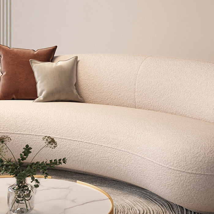Contemporary Velvet/Wool Sofa with Tuxedo Arm and Tight Back