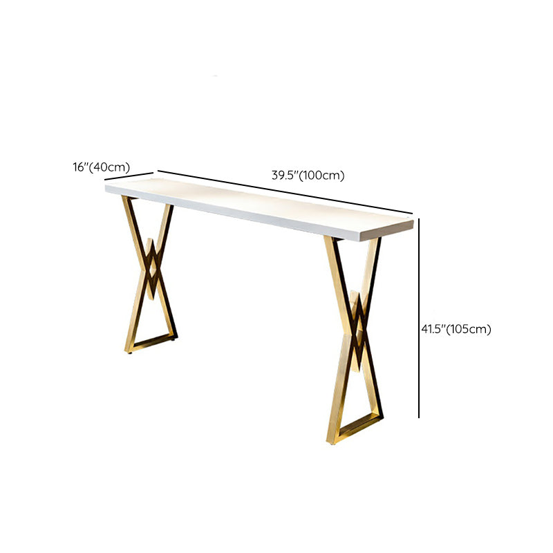 Glam Rectangular Pub Table Set 1/4 Pieces Bar Stool and Table Set