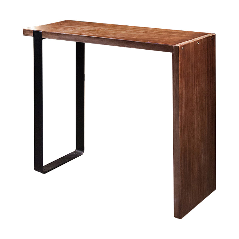 Rectangle Bar Table Set Modern 1/2/3 Pieces Solid Wood Counter Height Set