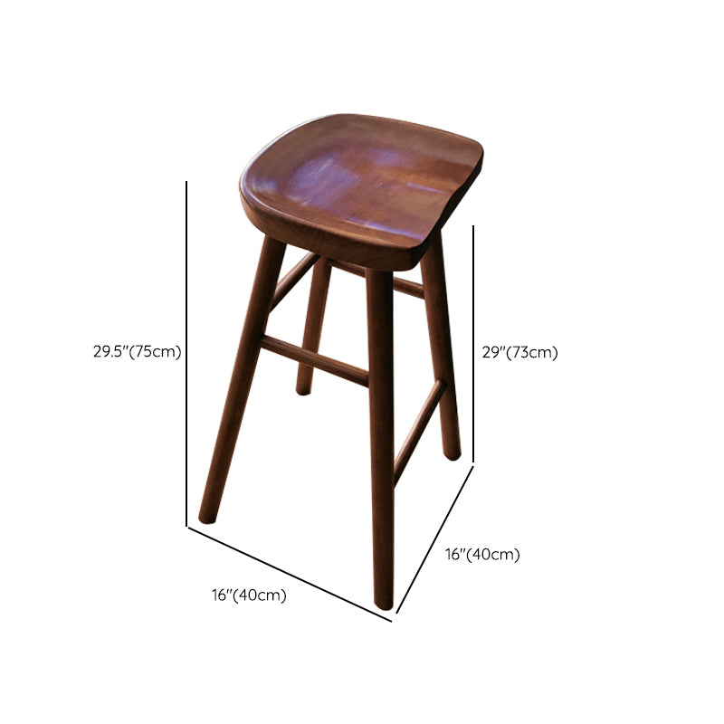 Rectangle Bar Table Set Modern 1/2/3 Pieces Solid Wood Counter Height Set