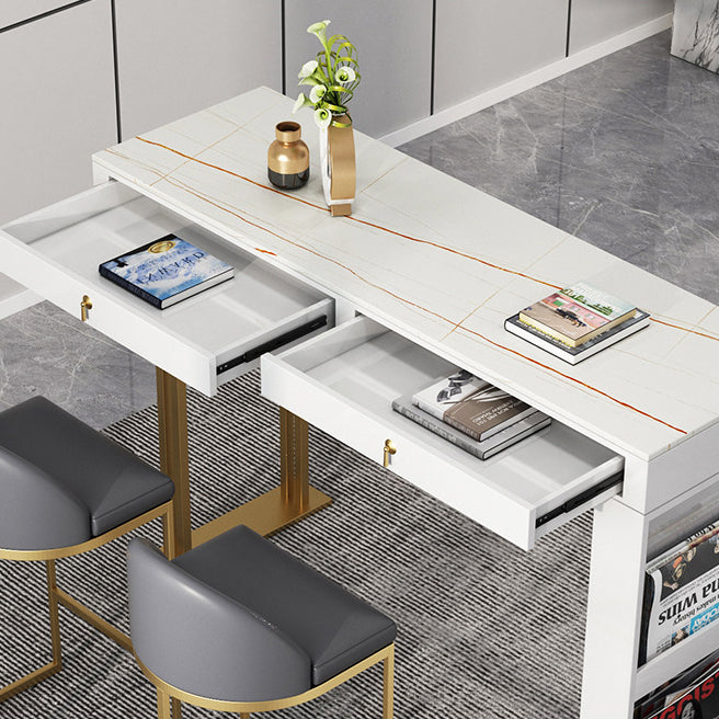 Contemporary Bar Stool and Table Set 1/3/5 Pieces Pub Dining Set