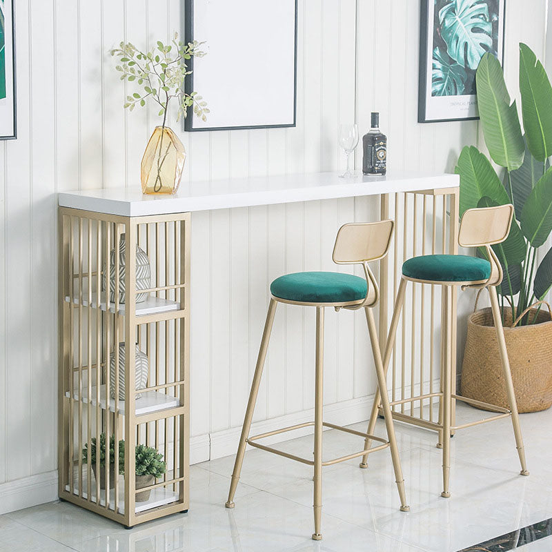 Industrial Bar Stool and Table Set 1/2/3 Pieces Rectangular Bar Table Set