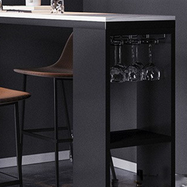 1/2/4/5 Pieces Bar Stool and Table Set Rectangular Pub Table Set