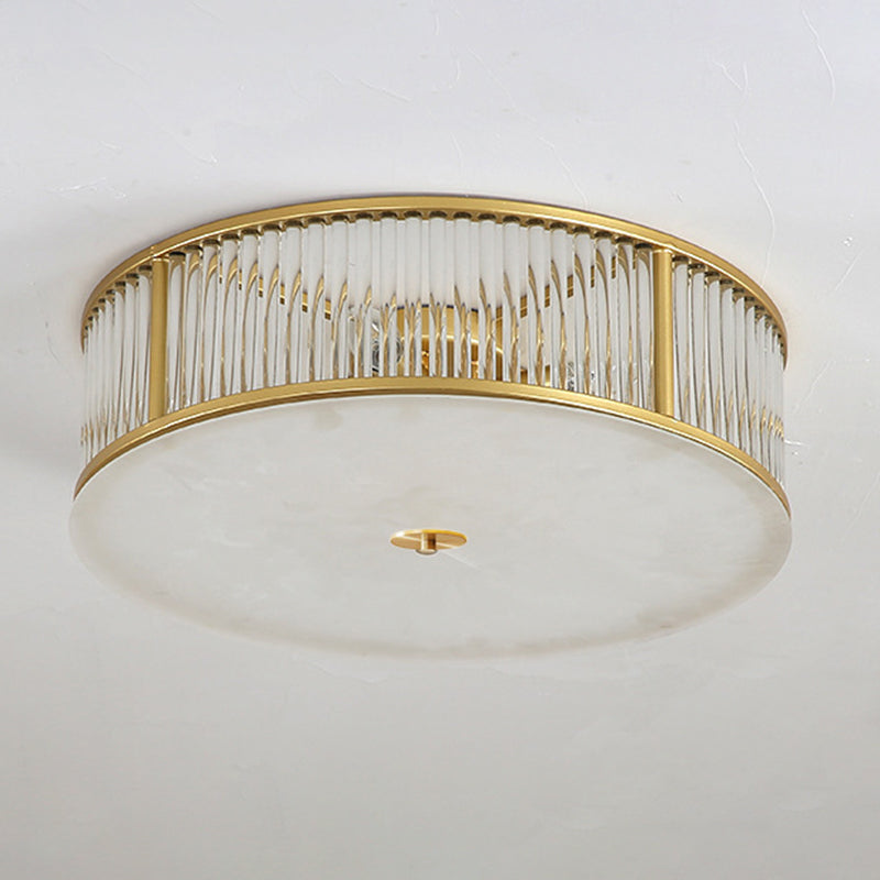 Crystal Drum Flush Mount Modern Flush Mount Light Fixtures for Living Room